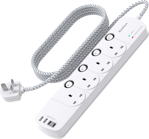 Extension lead 4 way - 1.8m, lead,