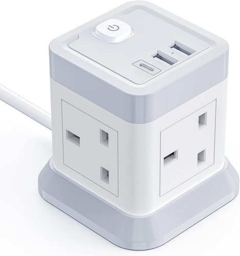 Extension lead cube with usb - cube,