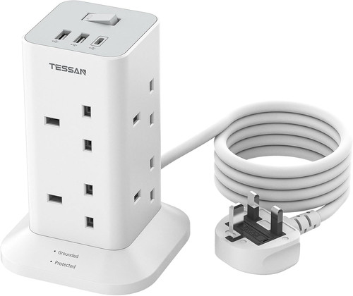 Tower extension lead with usb - extension,