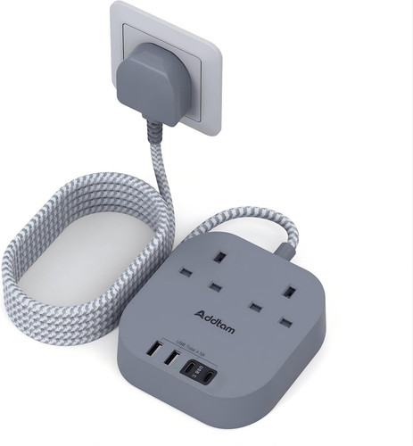 Extension lead with usb - 3m,