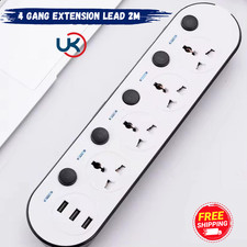 4 Gang Extension Lead 2M