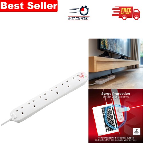 Socket surge protected - 6-socket,