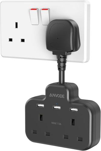 Double plug adaptor with - adaptor,